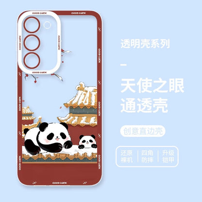 Cute Animal Panda | Season Times - Phone Case Samsung Galaxy S26 S25 S24 S23 S22 S21 FE Ultra Edge