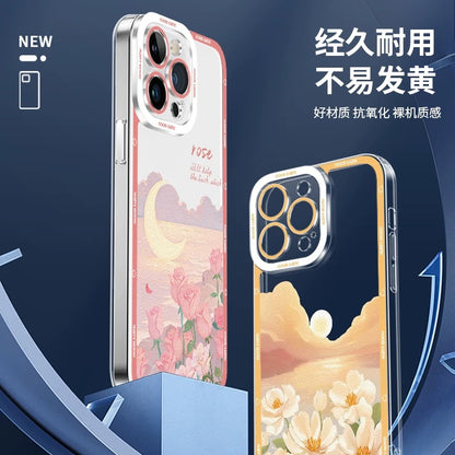Girlish Fancy Oil Drawing | Pastel World 7 Styles - iPhone Case PLUS SE2 XS XR X 11 12 13 14 15 16 16e 17 17e Pro Promax 12mini 13mini