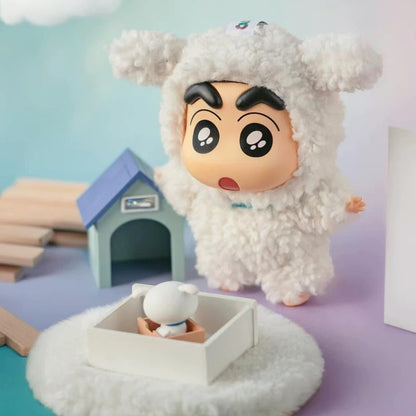 TopToy X Crayon Shin-chan Cosplay Party Part 1 Series Limited | ChocoBi Shiro Action Kamen Buriburi Elephant - Vinyl Face Plush Doll Figure Keychain Collectable Toys Mystery Blind Box - KawaiiGiftLand