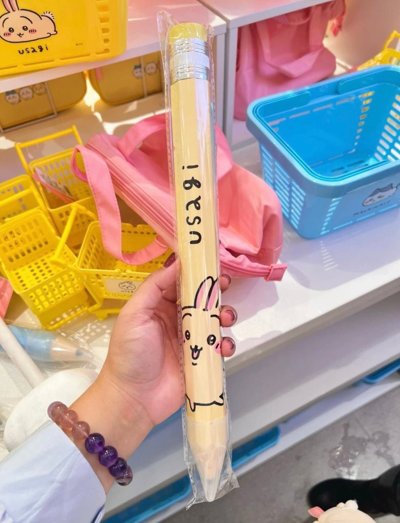 ChiiKawa X Miniso | ChiiKawa Hachiware Usagi Super Big HB Pencil - Kawaii items Room Decoration Stationery