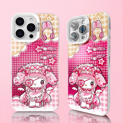 Japanese Cartoon Sanrio Digital Angel Laser Case | マイメロディ クロミ 4スタイル - iPhone ケース 11 12 13 14 15 16 16e 17 17e Pro Promax