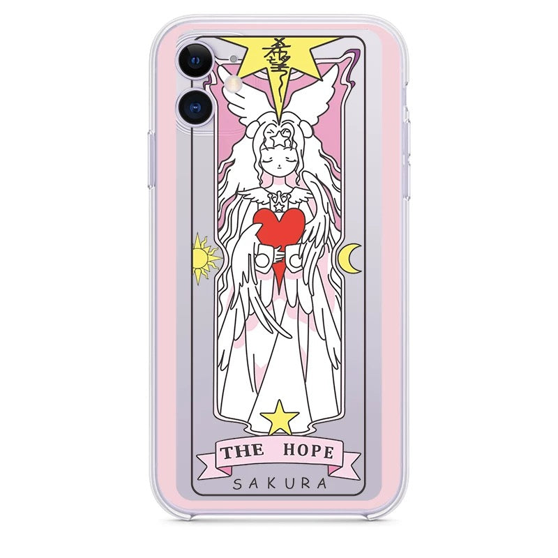 Cardcaptor Sakura Card Version Part 7 with Stand & Strap | The Hope & The Mirror - Phone Case Samsung Galaxy Z Flip Fold 3 4 5 6 7