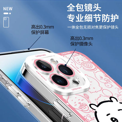 Japanese Cartoon Chiikawa Outing Daily with Comic | Chiikawa Hachiware Usagi Momonga Kurimanju Rakko Shisa Furuhonya 8 Styles - iPhone Case PLUS SE2 XS XR X 11 12 13 14 15 16 16e 17 17e 18 Pro Promax 12mini 13mini