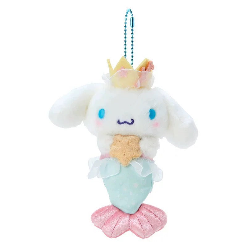 Japan Sanrio Mermaid Keychain | My Melody Kuromi Cinnamoroll Pompompurin Pochacco Tuxedosam - Mini Plush Doll 10cm Keychain