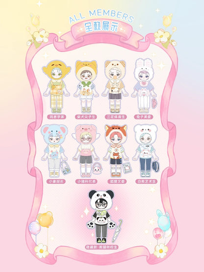 Simon Toys Peetsoon | Amusement Park Animals Ver Students - 1/12 ob11 11cm BJD Doll Ball Joint Doll Collectible Toys Cute Boy Mystery Blind Box