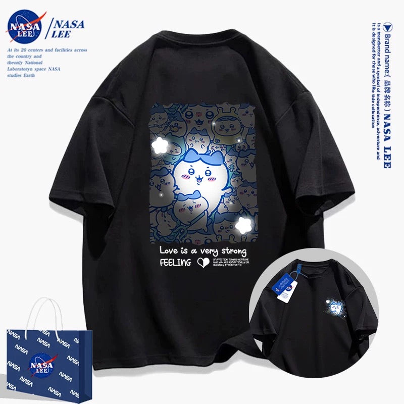 Japanese Cartoon ChiiKawa Casual Style T-Shirt Series | Hachiware Light - Kawaii Fashion Items