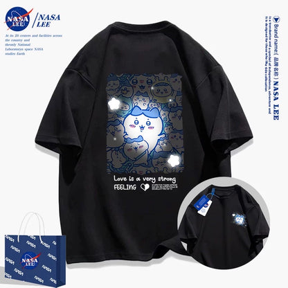 Japanese Cartoon ChiiKawa Casual Style T-Shirt Series | Hachiware Light - Kawaii Fashion Items