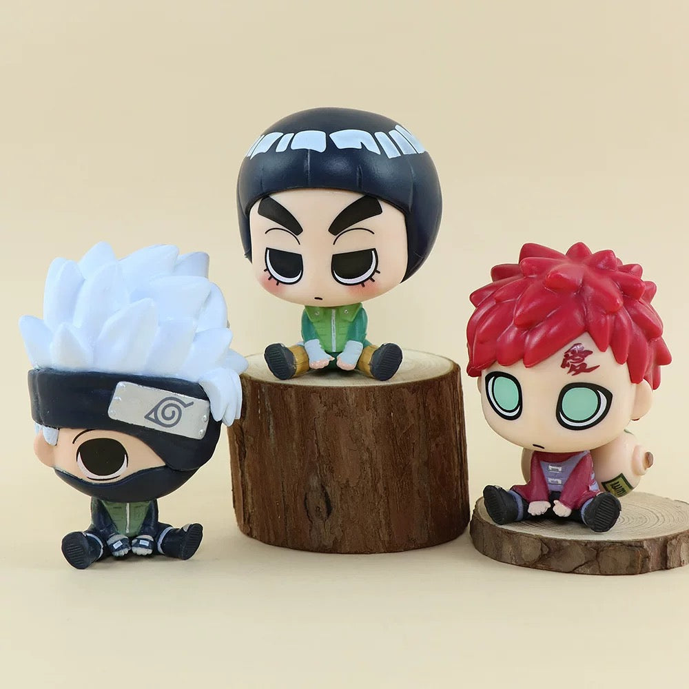 Miniso X Naruto Ninja Mini Sitting Part 1 Series Limited Edition | Naruto Shippuuden Naruto Sasuke Sakura Kakashi Gaara Lee -  Figure Keychain Collectable Toys Mystery Blind Box