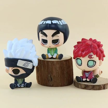 Miniso X Naruto Ninja Mini Sitting Part 1 Series Limited Edition | Naruto Shippuuden Naruto Sasuke Sakura Kakashi Gaara Lee -  Figure Keychain Collectable Toys Mystery Blind Box
