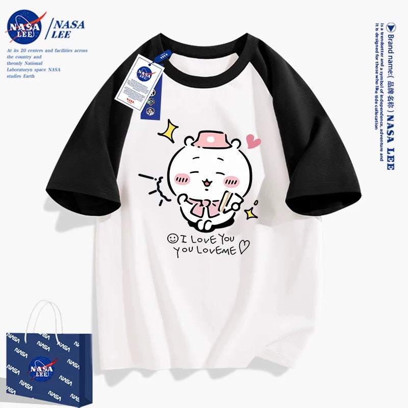 Japanese Cartoon ChiiKawa Casual Style T-Shirt Series | Chiikawa Happy Picnic 2 - Kawaii Fashion Items