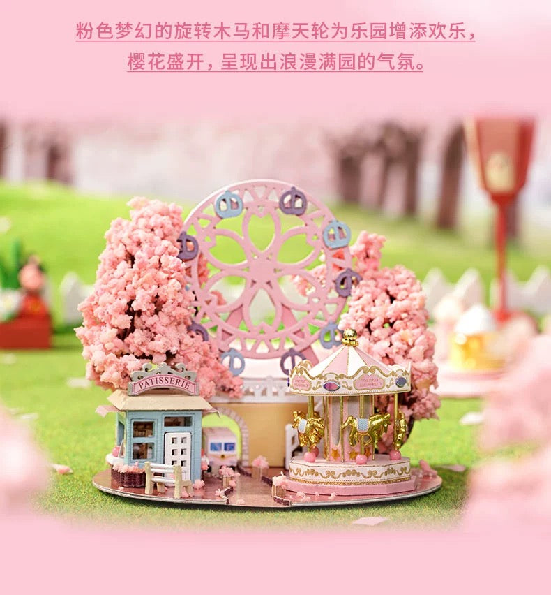 Craft Kits Dream Bottle Series | Sakura Scenery - DIY Handmade Mini World Miniature Gift Pink Romatic Gift
