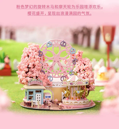 Craft Kits Dream Bottle Series | Sakura Scenery - DIY Handmade Mini World Miniature Gift Pink Romatic Gift