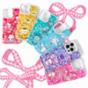 Japanese Cartoon Sanrio Colourful Ribbon Laser Case | Hello Kitty My Melody Kuromi Cinnamoroll Pompompurin Hangyodon 6 Styles - iPhone Case 11 12 13 14 15 16 16e 17 17e 18 Pro Promax