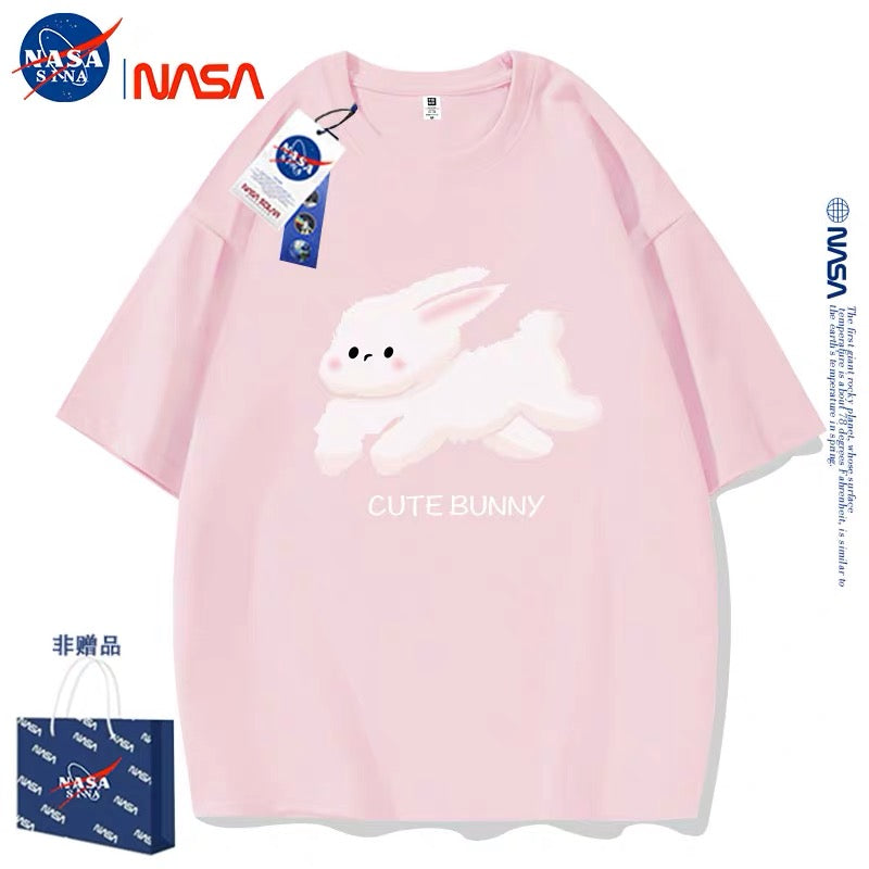 Cute Animals Rabbit Style T-Shirt Series | Cute Bunny Running Part1 - Kawaii Fashion Items for Child & Adult Matching outfits for Parents and Children