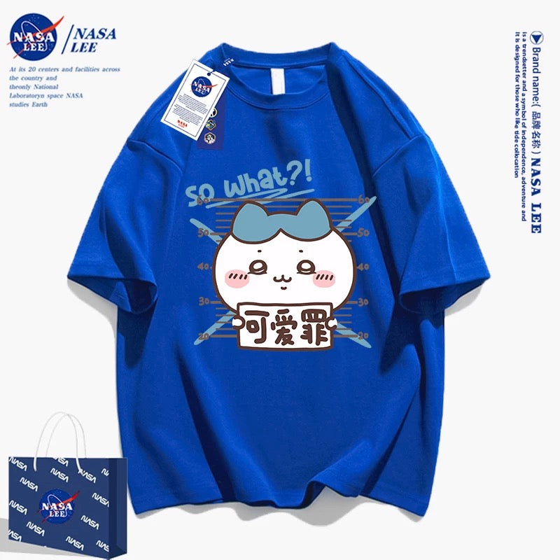 Japanese Cartoon ChiiKawa Casual Style T-Shirt Series | Hachiware Cute Crime - Kawaii Fashion Items