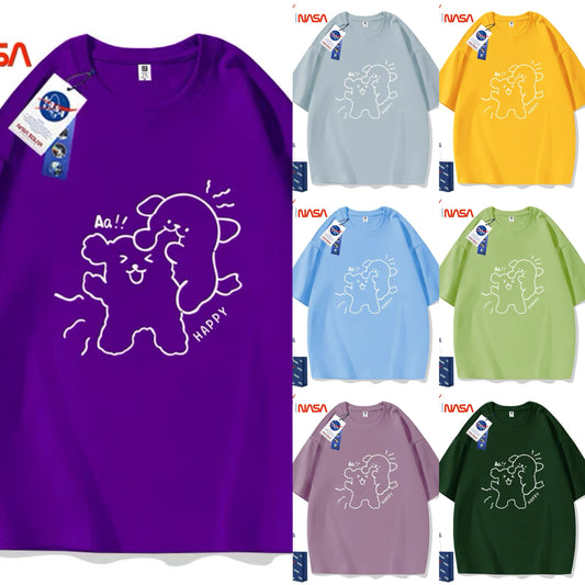 Cute Cartoon Doggie Maltese Puppy Style T-Shirt Series | Sweet Couple Part2 - Kawaii Fashion Items for Child & Adult 