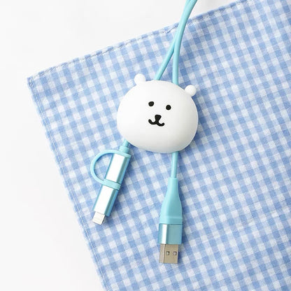 Miniso Joker Bear | 3A Fast Charging Type-C & Lightning Data Cable
