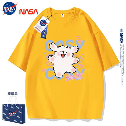 Cute Cartoon Doggie Maltese Puppy Style T-Shirt Series | Say Hello with Smile Part2 - Kawaii Fashion Items for Child & Adult