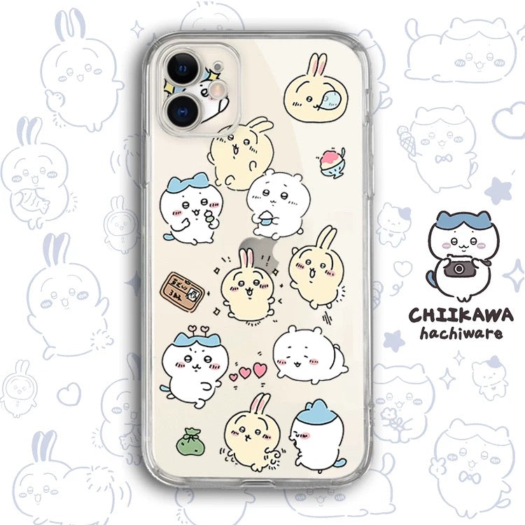 Japanese Cartoon Chiikawa Clean Case | Happy Fun Part1 - Phone Case Samsung Galaxy S26 S25 S24 S23 S22 S21 FE Ultra