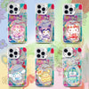 Japanese Cartoon Sanrio Spring Flower Fairy Laser Case | Hello Kitty My Melody Kuromi Cinnamoroll Pompompurin Hangyodon - iPhone Case 11 12 13 14 15 16 16e 17 17e Pro Promax