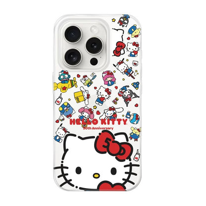 Japanese Cartoon Sanrio with friends Hello Kitty 50th Anniversary - iPhone Case 13 14 15 Pro Promax