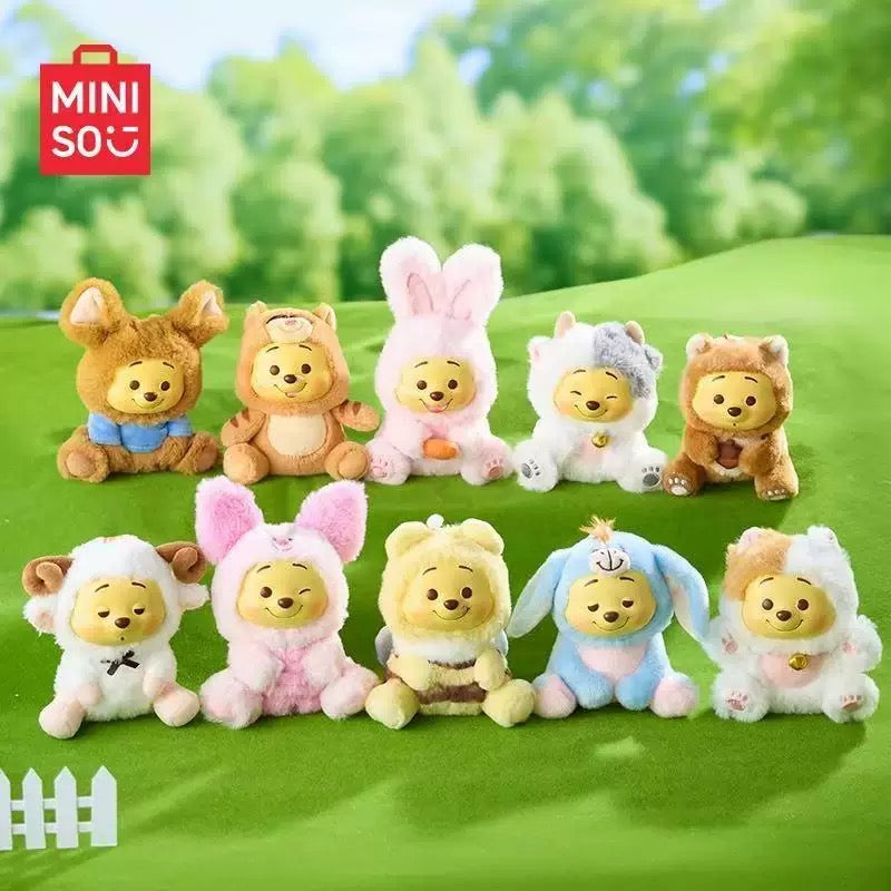 Miniso x Winnie The Pooh | Cosplay Party - Vinyl Face Plush Doll Figure Keychain Collectable Toys Mystery Blind Box