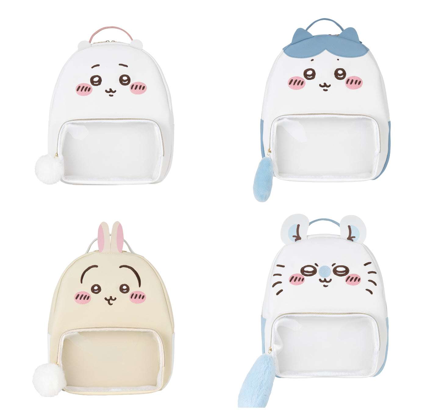 [Per-order] Japan ChiiKawa Chiikawa Land Series | ChiiKawa Hachiware Usagi Momonga Cute Face Backpack - Kawaii items Room Decoration