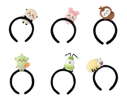 [Per-order] Japan ChiiKawa Chiikawa Land Character Headband Series 2 | Rakko Crab Beetle Goblin Bug Dekatsuyo Cute Plush Doll Headband - Kawaii items Room Decoration