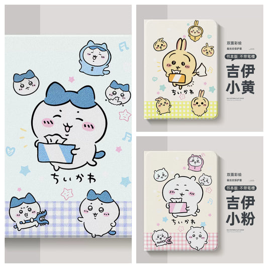 Japanese Cartoon ChiiKawa 360 Swivel Silicone iPad Case | ChiiKawa Hachiware Usagi Lovely Daily - iPad Mini 4,5,6/ iPad Air 4/ iPad Pro 