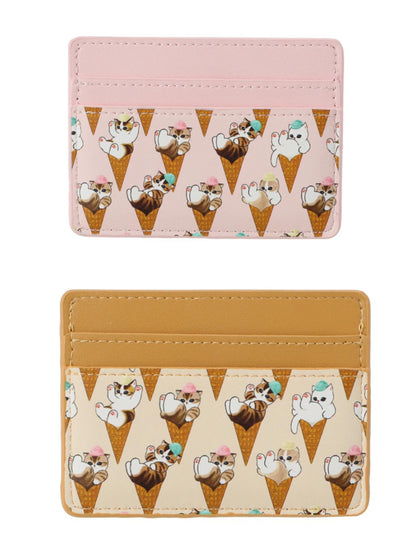 Miniso X Mofusand Ice Cream Series | Mofusand Cat in Ice Cream Cone Cute Card Holder - Kawaii items Room Decoration