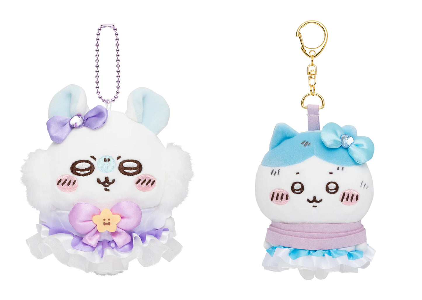 Japan ChiiKawa Magic Girl Series | Hachiware & Momonga Plush Doll Keychain Kawaii items Room Decoration doll