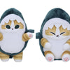 Miniso X Mofusand | Mofusand Cat in Shark Costume Standing and Sitting Cute Plush Doll - Kawaii items Room Decoration Doll