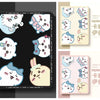 Japanese Cartoon ChiiKawa 360 Swivel Silicone iPad Case | ChiiKawa Hachiware Usagi Momonga Friends Together - iPad Mini 4,5,6/ iPad Air 4/ iPad Pro