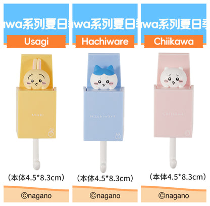 ChiiKawa X Miniso Hot Summer Series | ChiiKawa Hachiware Usagi Cute Plastic Doll Retractable Hooks - Kawaii Items Room Decoration