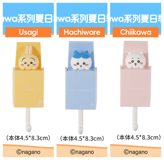 ChiiKawa X Miniso Hot Summer Series | ChiiKawa Hachiware Usagi Cute Plastic Doll Retractable Hooks - Kawaii Items Room Decoration