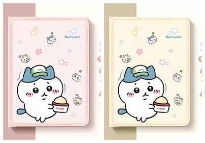 Japanese Cartoon ChiiKawa 360 Swivel Silicone iPad Case | Hachiware Eating Ice-Cream - iPad Mini 4,5,6/ iPad Air 4/ iPad Pro