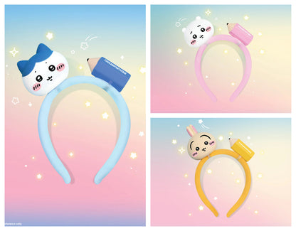 [Per-order] ChiiKawa ChiiKawa Go Round Limited Series | ChiiKawa Hachiware Usagi Cute Icon with Pencil Headband - Kawaii items Room Decoration