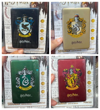 Harry Magical School Wizard Witch X Miniso | Magical School Four Houses Power Bank Red Yellow Green Blue - Kawaii items