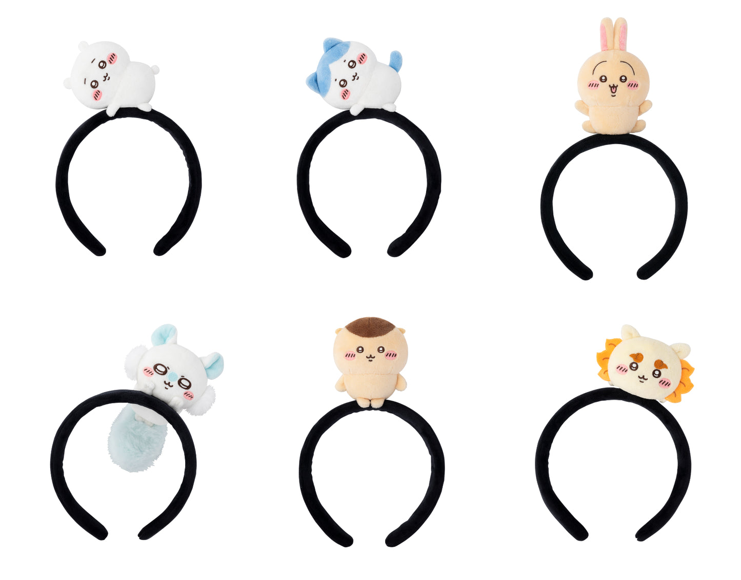 [Per-order] Japan ChiiKawa Chiikawa Land Character Headband Series 1 | ChiiKawa Hachiware Usagi Momonga Kurimanju Shisa Cute Plush Doll Headband - Kawaii items Room Decoration