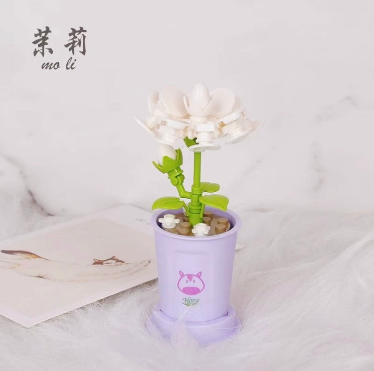 Mini Block Building Potted Plant | The Chinese Zodiac - Tiny Particle Assembly DIY Handmade Gift