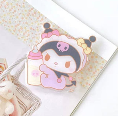 Japanese Cartoon Sweet Cute Baby Style | My Melody Kuromi Cinnamoroll Pompompurin Pochacco Hangyodon Phone Stand