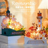 Mini Block Building Romantic LightHouse with Flower - with LED Lights DIY Valentine Handmade Gift