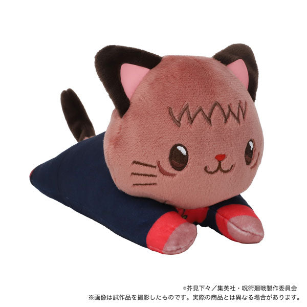 MOVIC X Jujutsu Kaisen | Yuji Megumi Nobara Satoru Kento with Cat Cute Kawaii Lay Down Doll - Cute Kawaii Item - KawaiiGiftLand