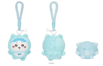 Japan ChiiKawa Kiramekko Baby Series | ChiiKawa Hachiware Usagi Momonga Kurimanju Rakko Shisa Crab Cute Plush Doll with Plastic Face Keychain - Kawaii items Room Decoration Doll