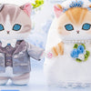 [Pre Order] Japan Mofusand Wedding Series | Mofusand Bride Meow & Groom Meow in Blue Costume Wedding Pair Cute Plush Doll - Kawaii items Room Decoration Doll