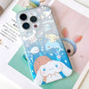 Japanese Cartoon Cinnamonroll with Ocean Marine iPhone Case 12 13 14 15 16 Pro Promax