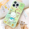 Japanese Cartoon Pochacco Ice Cream Green iPhone Case 14 15 Pro Promax