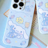Japanese Cartoon Cinnamoroll Telephone Pastel Matt iPhone Case 12 13 14 15 Pro Promax