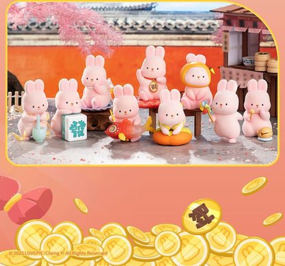 Momo with Bunny Kawaii Lovely Characters | Momo Bunny Wish -Toy Collection Mystery Blind Box