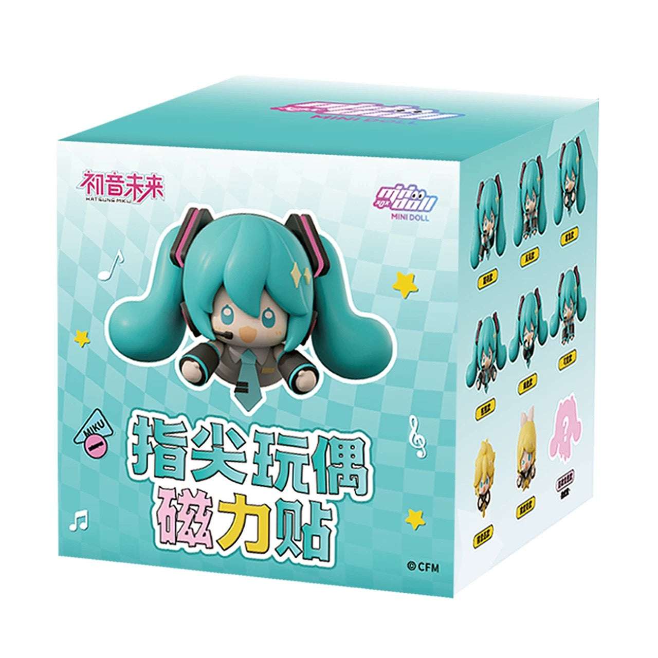 Minidoll x ミク | ミク フィンガー ドール かわいい冷蔵庫マグネット